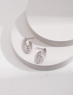 925 Sterling Silver Earrings - Silver