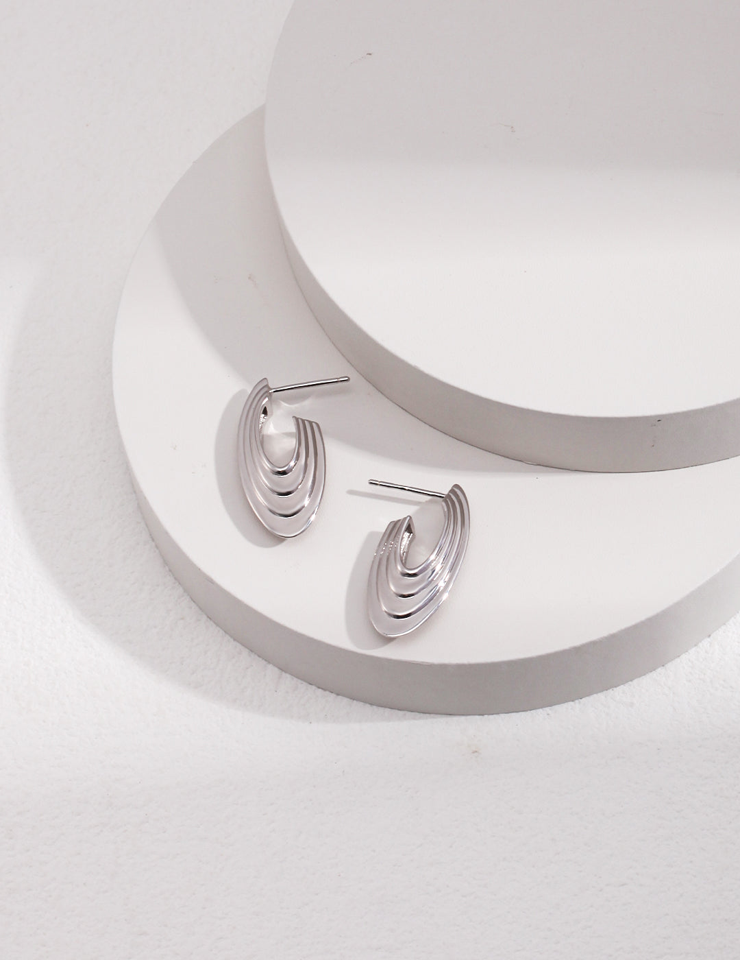 925 Sterling Silver Earrings - Silver