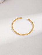 925 Sterling Silver Bangle - Silver