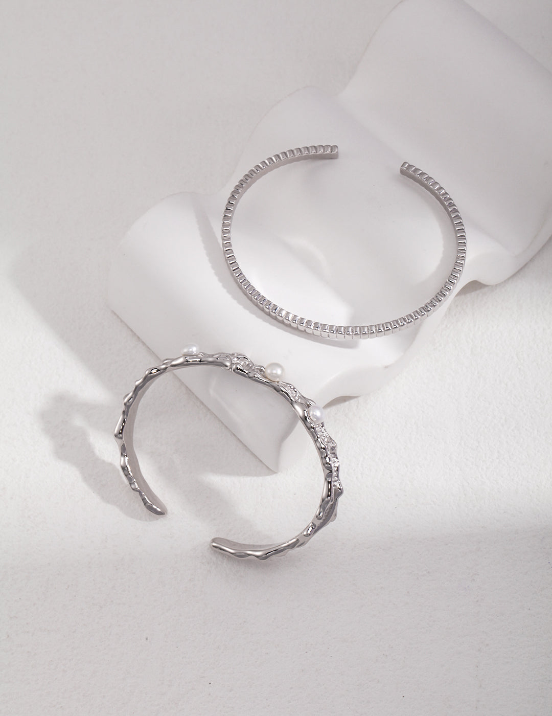 925 Sterling Silver Bangle - Silver