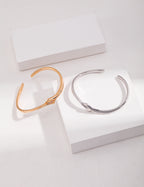 925 Sterling Silver Bangle - Silver