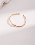 925 Sterling Silver Bangle - Silver