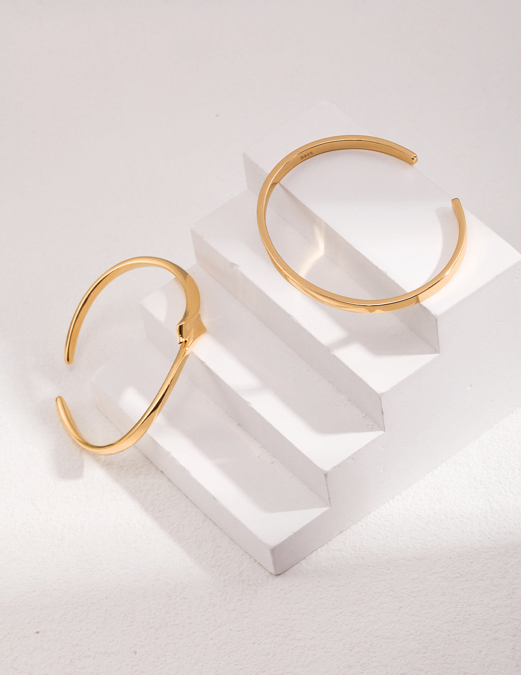 925 Sterling Silver Bangle - Silver