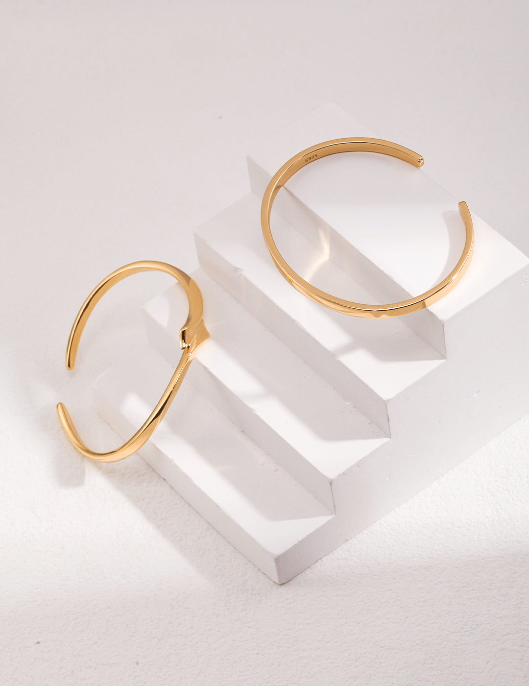 925 Sterling Silver Bangle - Silver