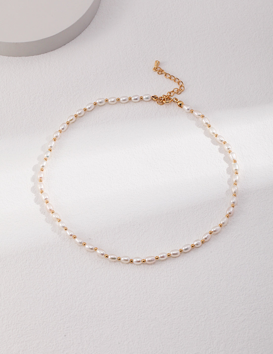 925 Sterling Silver Natural Pearl Necklace - Silver