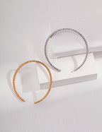 925 Sterling Silver Bangle - Silver