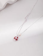 925 sterling silver pendant necklace, front view