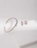 925 Sterling Silver Earrings - Silver