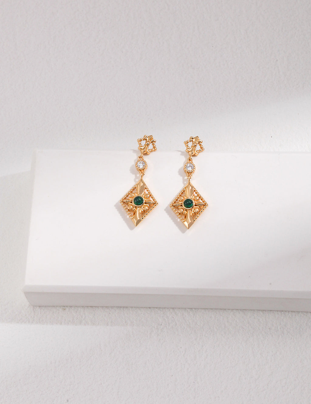 925 Sterling Silver Cubic Zirconia Earrings - Silver