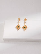 925 Sterling Silver Cubic Zirconia Earrings - Silver