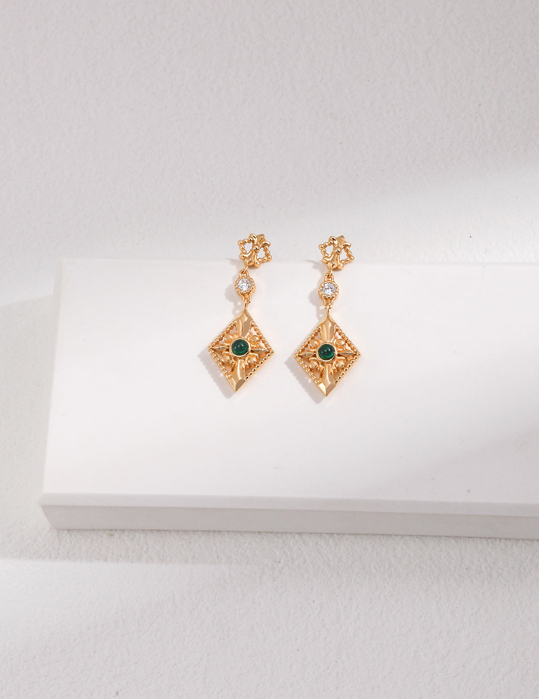 925 Sterling Silver Cubic Zirconia Earrings - Silver
