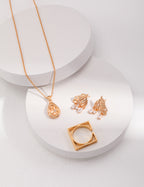 925 Sterling Silver Teardrop Cubic Zirconia Necklace - Silver