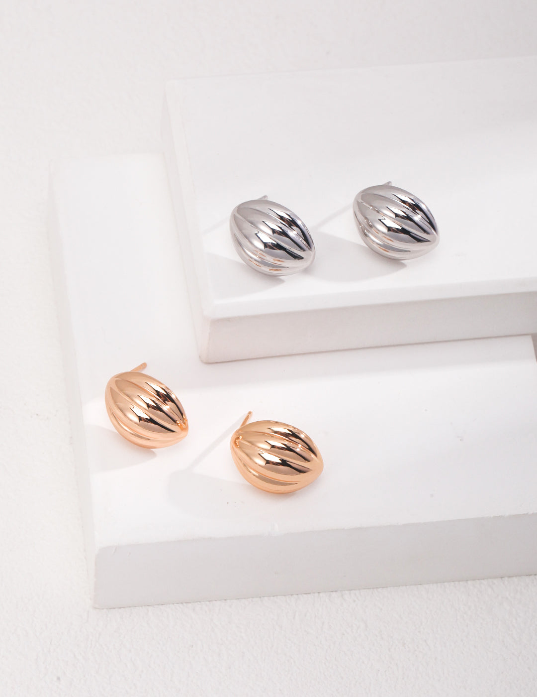 925 Sterling Silver Earrings - Silver
