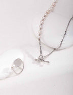 925 sterling silver necklace, front view