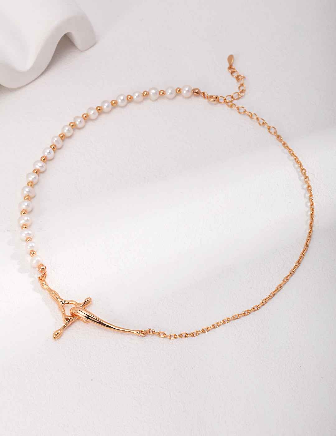 925 sterling silver necklace in vintage gold