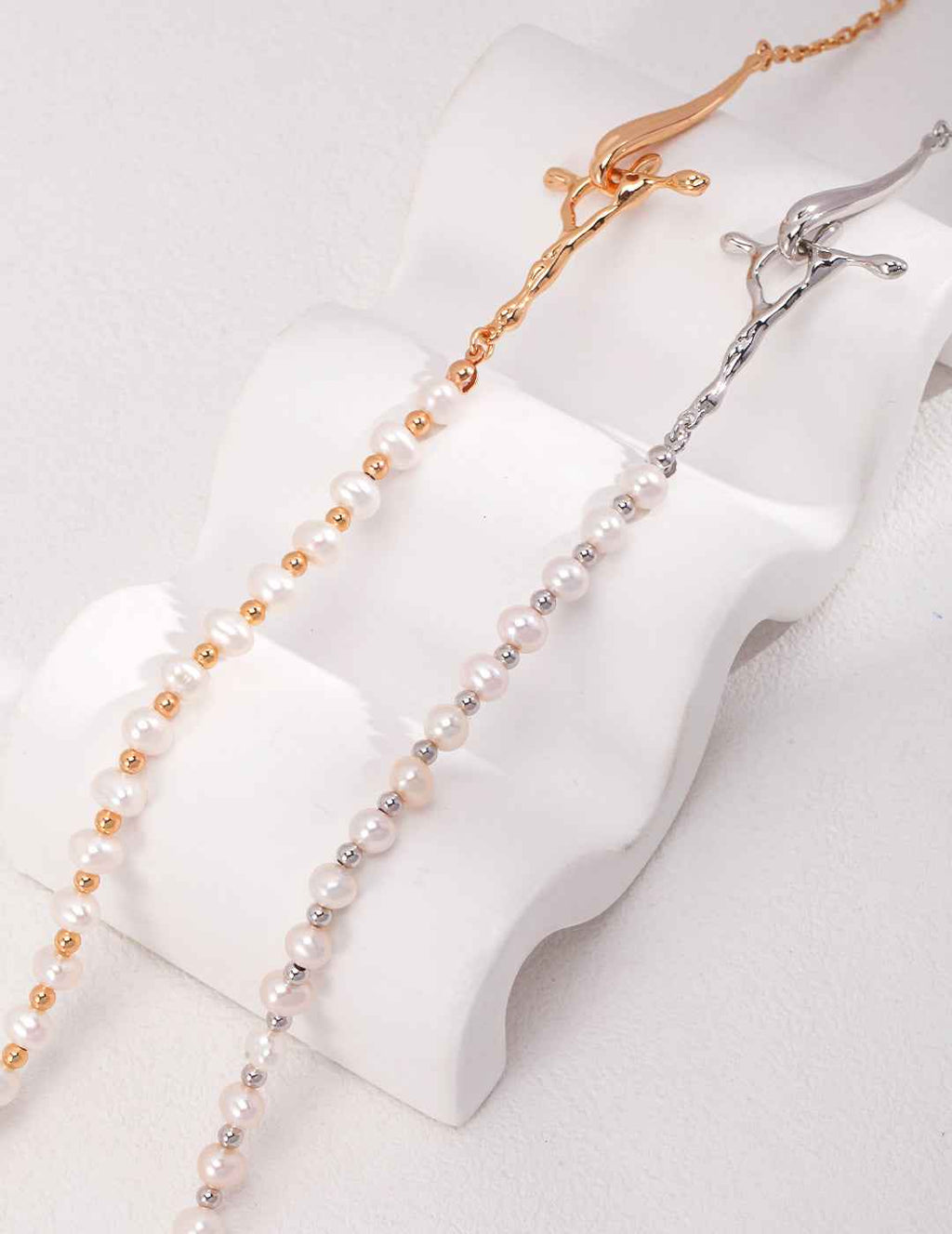 925 sterling silver necklace, side view