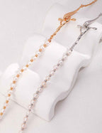 925 sterling silver necklace, side view