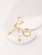 925 Sterling Silver Natural Pearl Ring - Silver