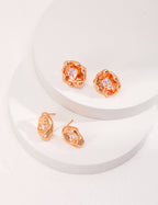 925 Sterling Silver Cubic Zirconia Earrings - Silver
