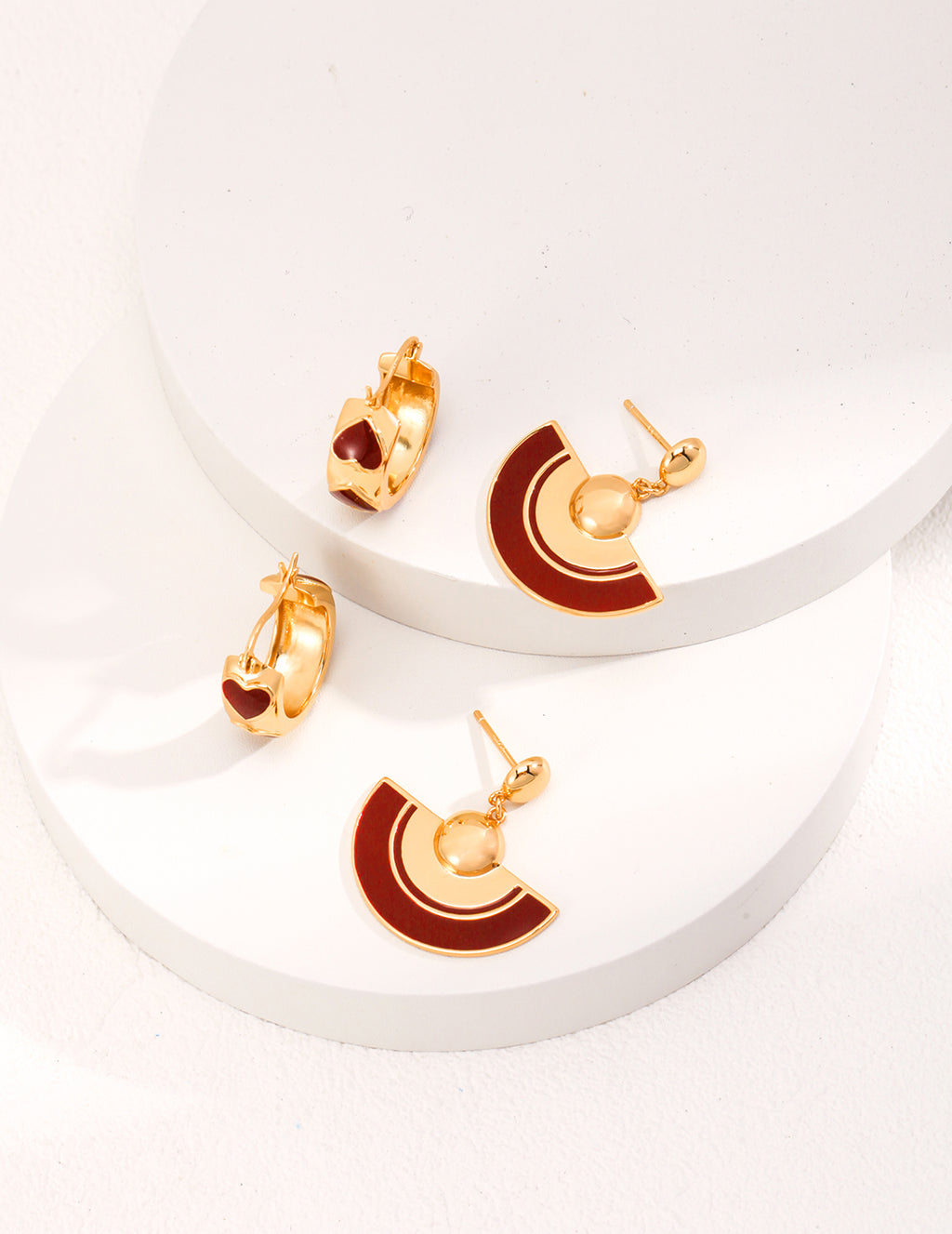 Heart 925 Sterling Silver Earrings - Silver