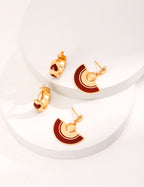 Heart 925 Sterling Silver Earrings - Silver