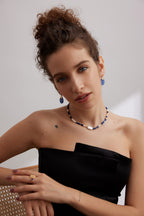 925 Sterling Silver Natural Lapis Lazuli Ring - Silver