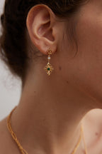925 Sterling Silver Cubic Zirconia Earrings - Silver