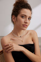 925 Sterling Silver Natural Pearl and Cubic Zirconia Ring - Silver