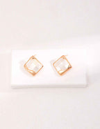 925 sterling silver stud earrings in vintage gold