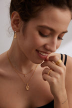 925 Sterling Silver Teardrop Cubic Zirconia Necklace - Silver