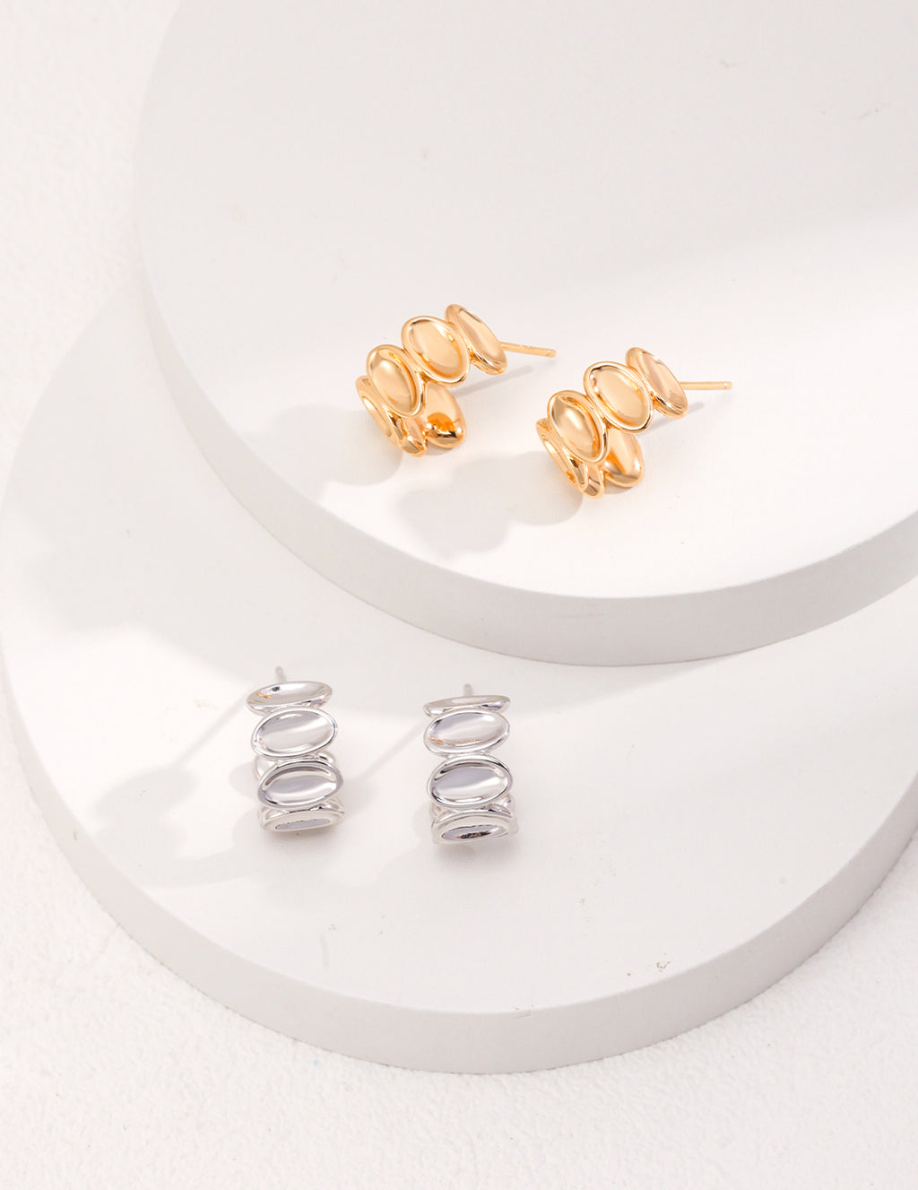 925 Sterling Silver Earrings - Silver