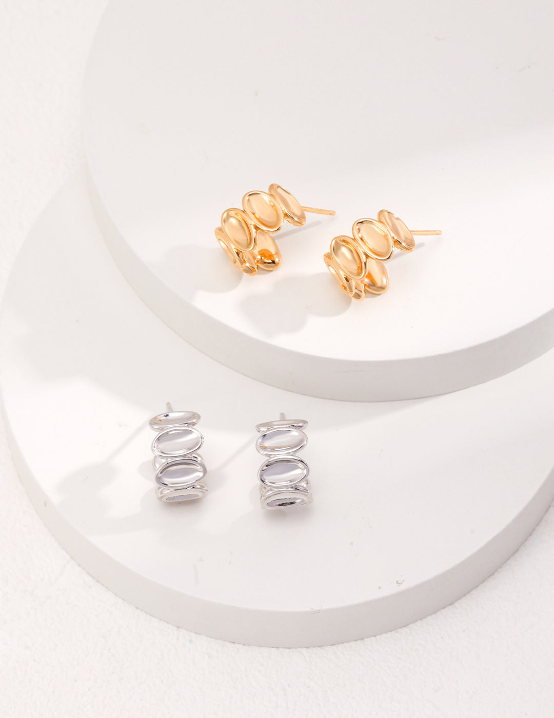 925 Sterling Silver Earrings - Silver