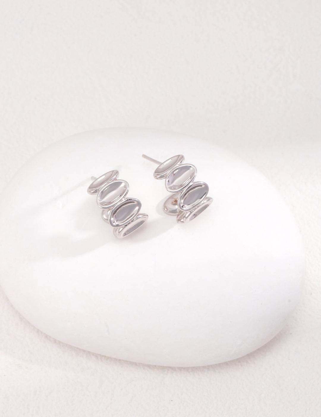 925 Sterling Silver Earrings - Silver