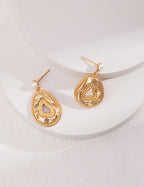 925 Sterling Silver Natural Pearl Earrings - Silver