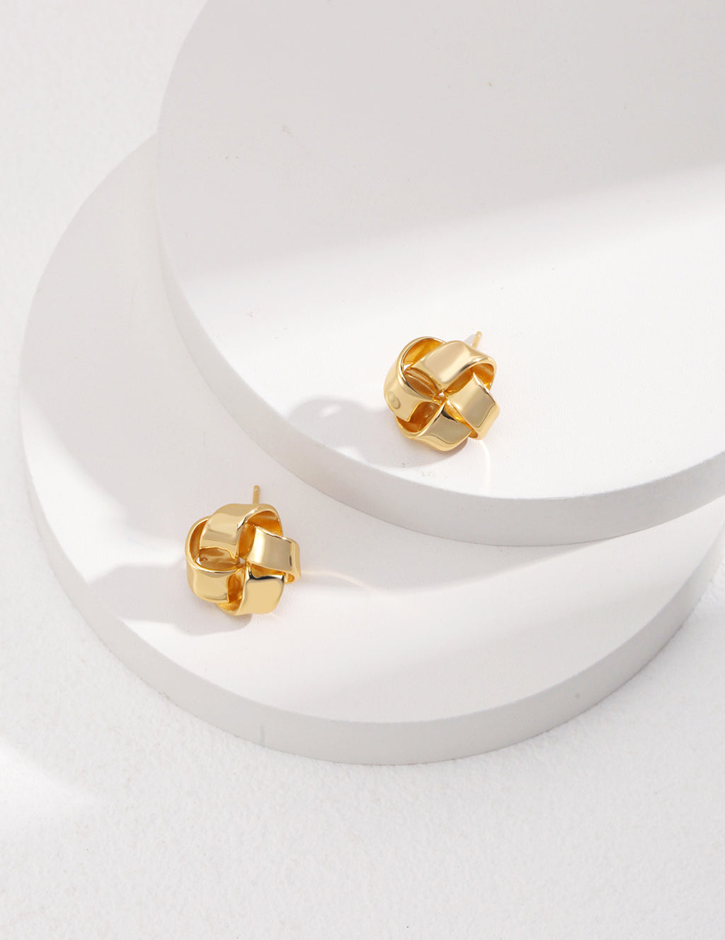925 Sterling Silver Earrings - Vintage Gold
