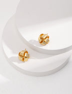 925 Sterling Silver Earrings - Vintage Gold
