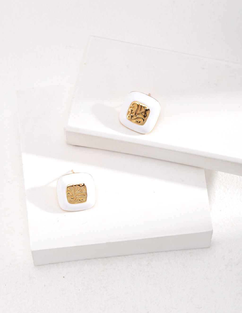 925 Sterling Silver Enamel Earrings