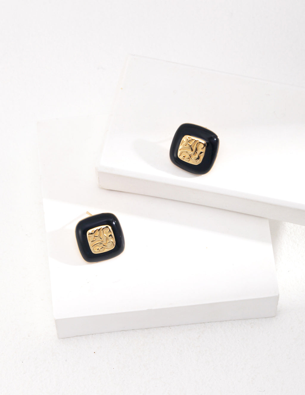 925 Sterling Silver Enamel Earrings