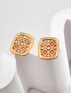 925 Sterling Silver Earrings - Vintage Gold
