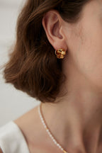 925 Sterling Silver Earrings - Vintage Gold