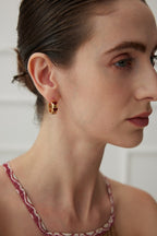 Heart 925 Sterling Silver Earrings - Silver
