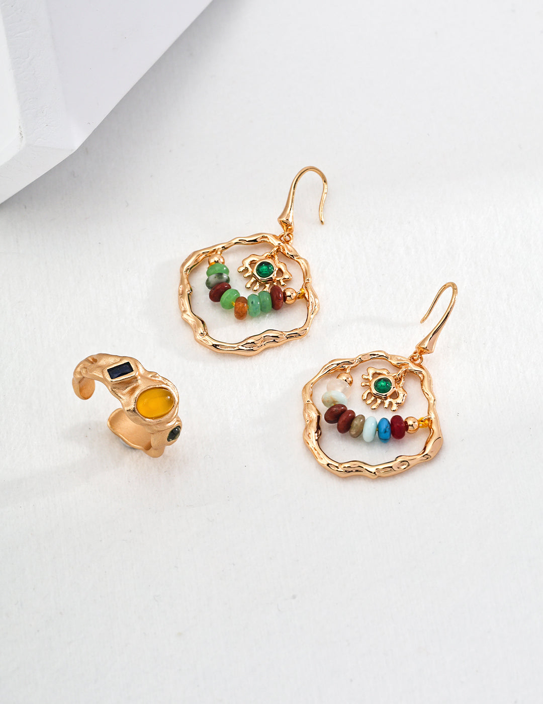925 Sterling Silver Vintage 飞碟算盘 Earrings - Silver