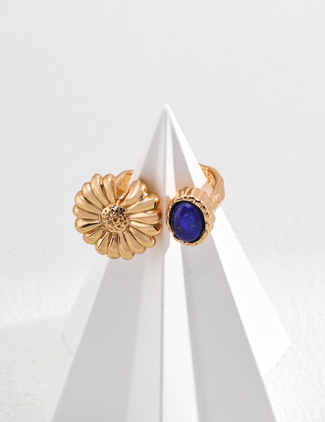 925 Sterling Silver Vintage Lapis Lazuli Ring - Silver