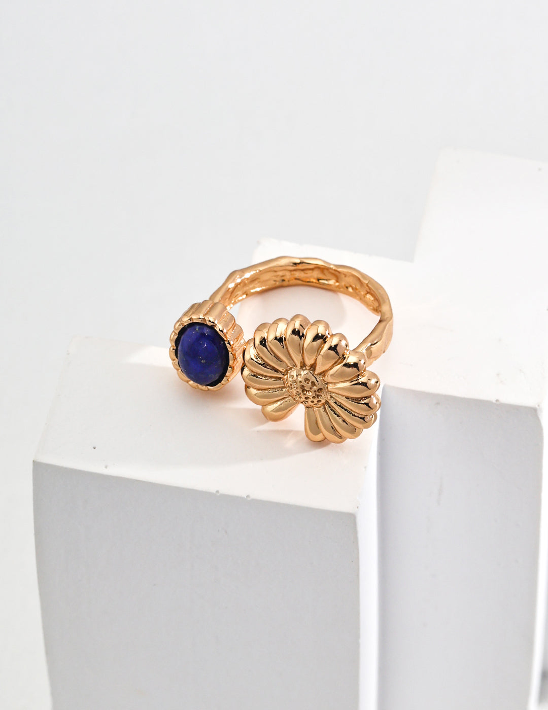 925 Sterling Silver Vintage Lapis Lazuli Ring - Silver