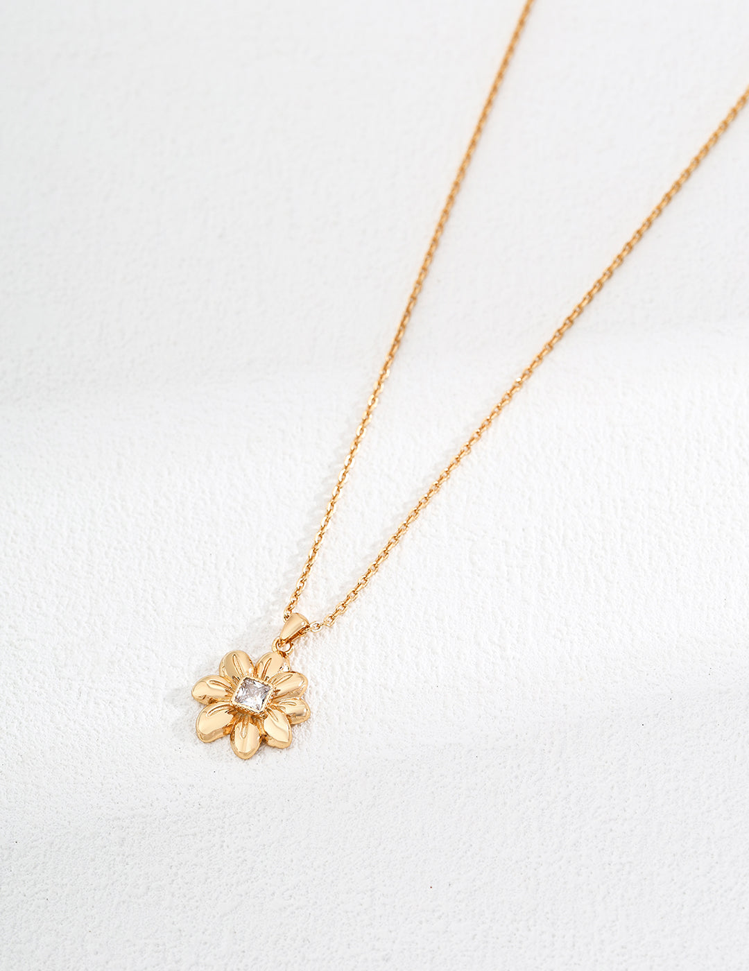 925 Sterling Silver Cubic Zirconia Necklace - Silver