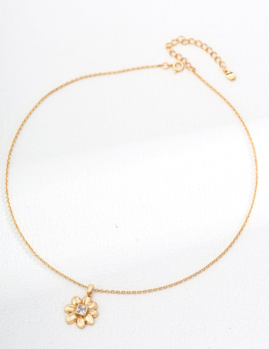925 Sterling Silver Cubic Zirconia Necklace - Silver