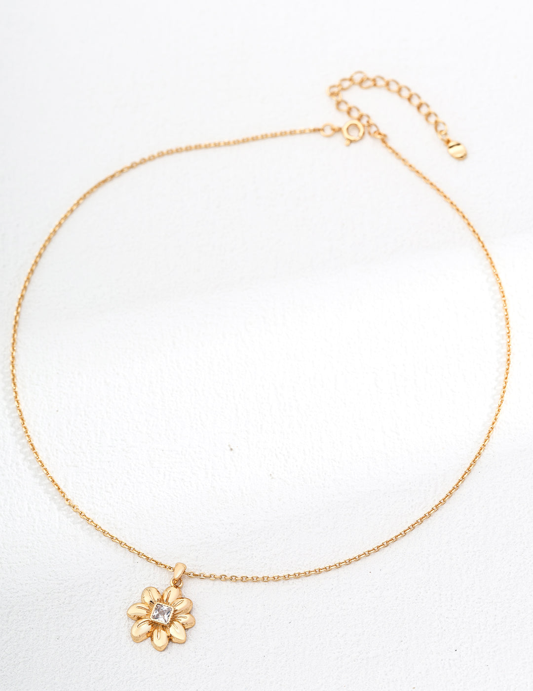 925 Sterling Silver Cubic Zirconia Necklace - Silver