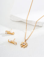 925 Sterling Silver Cubic Zirconia Necklace - Silver