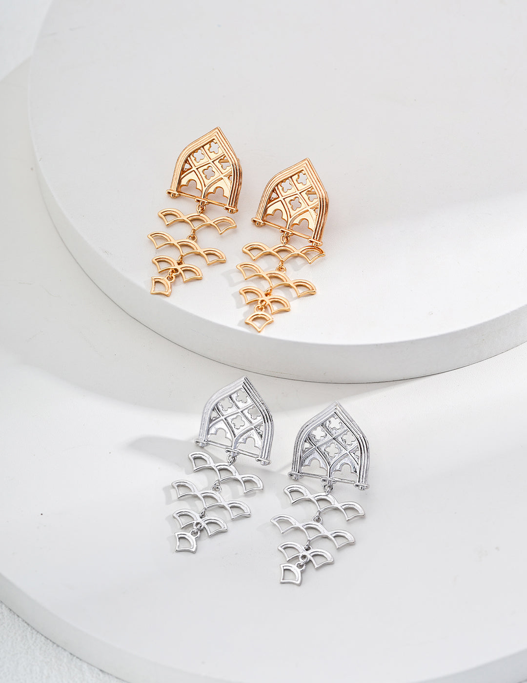 925 Sterling Silver Earrings - Silver