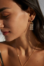 925 Sterling Silver Shell Earrings - Silver